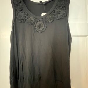 BLACK KNIT TANK TOP Large